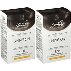 BioNike Shine On Colorante Capelli 4.05 Castano Cioccolato Set da 2 2x