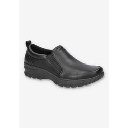 Extra Wide Width Women's Garland Flat by Easy Street in Black (Size 10 WW)