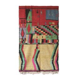 Tappeto berbero marocchino in pura lana 175 x 247 cm