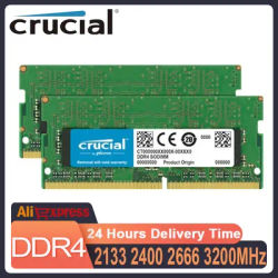Crucial RAM Memory 32GB Kit (2x16GB) DDR4 16GB 3200MHz 2400MHz 2666MHz 2133MH DDR4 16GB 2400MHz For Laptop Notebook Mac Book