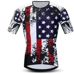 Per uomo Maglia da Ciclismo A Motivi Italia Bandiera Nazionale Manica Corta Bicicletta Maglia Top con 3 tasche posteriori Mountain Bike MTB Ciclismo su strada Resistente ai Raggi UV Asciugatura