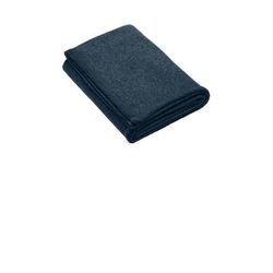 Port Authority BP46 Arc Sweater Fleece Blanket in Insignia Blue Heather size OSFA | Polyester