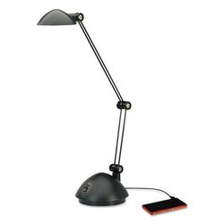 Alera LED912B Twin-Arm Task LED Lamp with USB Port, 11.88"w x 5.13"d x 18.5"h, Black ALELED912B