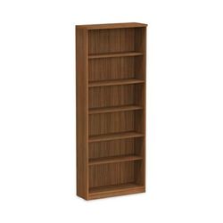 Alera VA638232WA Valencia Series Bookcase, Six-Shelf, 31 3/4w x 14d x 80 1/4h, Mod Walnut ALEVA638232WA
