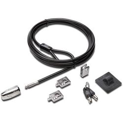 Acco 64424 Desktop and Peripherals Locking Kit 2.0, 8ft Carbon Steel Cable