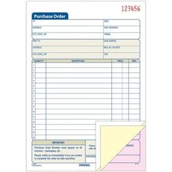 Adams Business Forms TC5831 Purchase Order form, 3 Part, 5 9/16 x 8 7/16