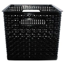 Advantus 40328 Weave Bins, 13.88 x 10.5 x 8.75, Black, 2/Pack - Pack of 2 AVT40328