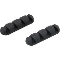 Bluelounge BLUCDMUBL Cable Clip, Multi-Channel, 4-/5"Wx2-3/5"Lx2/5"H, 2/PK, Black - Pack of 2 AVTBLUCDMUBL