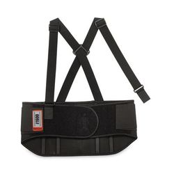 Ergodyne 11104 ProFlex 1600 Standard Elastic Back Support Brace, Large, 34" to 38" Waist, Black, Ships in 1-3 Business Days EGO11104
