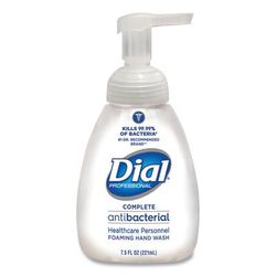 Dial Professional 81075 Antimicrobial Foaming Hand Wash, 7.5 oz Tabletop Pump, 12/Carton - Case of 12 DIA81075
