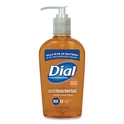 Dial Professional 84014CT Gold Antimicrobial Hand Soap, Floral Fragrance, 7.5 oz Pump Bottle, 12/Carton - Case of 12 DPR84014CT
