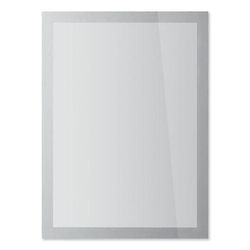 Durable Office DuraClip® 400023 DURAFRAME SUN Sign Holder, 8.5 x 11, Silver Frame, 2/Pack - Pack of 2