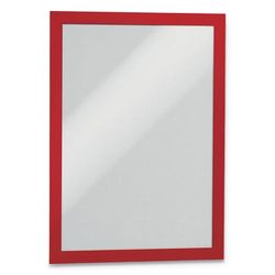 Durable Office Products Corporation 476803 DURAFRAME Sign Holder, 8 1/2" x 11", Red Frame, 2/Pack - Pack of 2