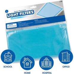 Educational Insights 1236 Square Fluorescent Light Filters (Tranquil Blue) - 1 / Each EII1236