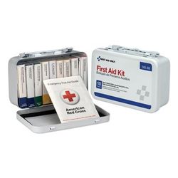 First Aid Only 240-AN Unitized First Aid Kit for 10 People, 65 Pieces, OSHA/ANSI, Metal Case