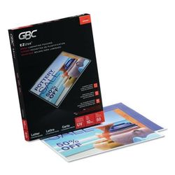 GBC® 3200599 EZUse Thermal Laminating Pouches, 10 mil, 9" x 11.5", Gloss Clear, 50/Box - Box of 50