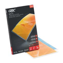 GBC® 3740474 EZUse Thermal Laminating Pouches, 5 mil, 11.5" x 17.5", Gloss Clear, 100/Box - Box of 100