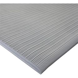 Genuine Joe 00086 Air Step Mat, Exercise, 60" Length x 36" x 0.38" Thickness, Rectangle, Vinyl Foam, Gray GJO00086