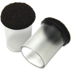 Lorell 42591 Clear Sleeve Floor Protectors, 1-1/2", Clear - Bag of 8 LLR42591
