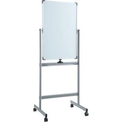 Lorell 52567 Whiteboard Easel, Double-Sided, Magnetic, 27-1/2"x70" LLR52567