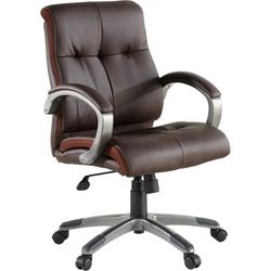 Lorell 62623 Executive Chair, Low-Back, 27" x 32" x 41", Base/Arms, BN/PWT LLR62623