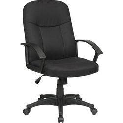 Lorell 84552 Executive Mid-Back Chair, 26-1/4"x27-1/2"x38-1/2", BK LLR84552