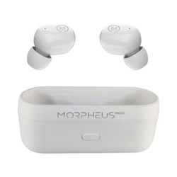 Morpheus 360® TW1500W Spire True Wireless Earbuds Bluetooth In-Ear Headphones with Microphone, Pearl White MHSTW1500W