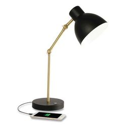 OttLite CS01B19SHPR Wellness Series Adapt LED Desk Lamp, 7" to 22" High, Black OTTCS01B19SHPR
