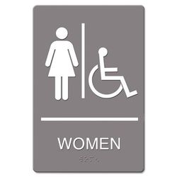 Quartet® 4814 Women (Accessible Symbol) ADA Sign, 6w x 9h USS4814