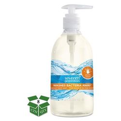 Seventh Generation 22924 Natural Hand Wash, Purely Clean, Fresh Lemon & Tea Tree, 12 oz Pump Bottle, 8 Bottles per Case - Case of 8 SEV22924