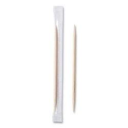 Royal RPP RM115 Mint Cello-Wrapped Wood Toothpicks, 2 1/2", Natural, 1000/Box, 15 Boxes/Carton - Case of 15000