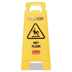 Rubbermaid FG611277YEL Caution Wet Floor Sign, 11 x 12 x 25, Bright Yellow, 6/Carton - Case of 6 RCP611277YWCT