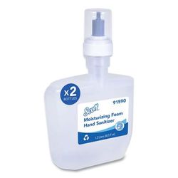 Scott® 91590 Pro Moisturizing Foam Hand Sanitizer, 1,200 mL Cassette, Fruity Cucumber Scent, 2/Carton - Carton of 2 KCC91590