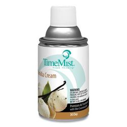 Timemist 1042737 Metered 30-Day Vanilla Cream Scent Refill, Spray, 6000 ft³, 5.3 fl oz (0.2 quart), Vanilla Cream, 30 Day, Long Lasting, Odor Neutral