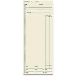 TOPS 1261 Time Clock Cards, Replacement for ATR206/C3000/M-154, One Side, 3.38 x 8.25, 500/Box - Pack of 500 TOP1261