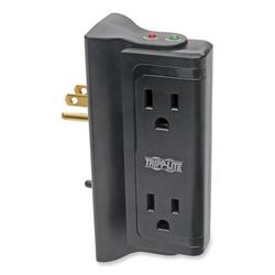 Tripp Lite TLP4BK Protect It! Surge Protector, 4 Side-Mounted Outlets, Direct Plug-In, 720 Joules N17917