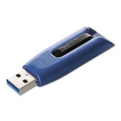 Verbatim 49809 V3 Max USB 3.0 Flash Drive, 256 GB, Blue VER49809