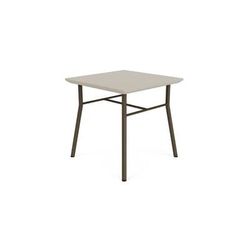Chat Square End Table with Solid Surface