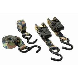 HME Camouflage Ratchet Tie Down Straps - 4 Pack - Camo 8ft