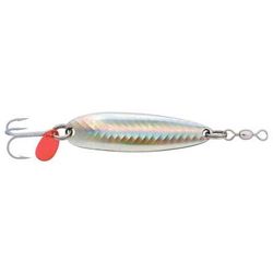 Luhr Jensen Krocodile Casting Spoon - Hammered Chrome/Neon Blue 014