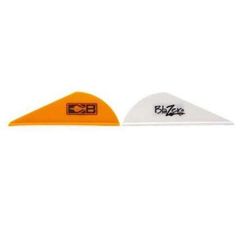 Bohning Blazer Color Combo Vanes - 36 Pack - White/Neon Green