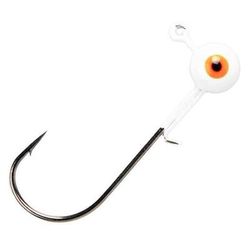 Lost Creek Round Jighead - 10 Pack - Chartreuse/Orange