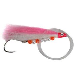 Zak Tackle Trolling Fly - Dark Blue/Light Blue/White/Pearl Bead/Black Head sz4