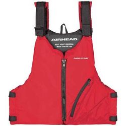 Airhead Base Paddle Vest Life Jacket - Red Adult Oversize