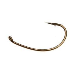 Daiichi 1130 Wide-Gape Scud Curved Shank Hooks - Bronze 16