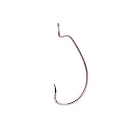 Eagle Claw Lazer Medium Wire Weighted Wide Gap Worm Hook - 3/0