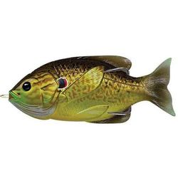 Live Target Sunfish Hollow Body Topwater Soft Bait - Green/Bronze Pumpkinseed