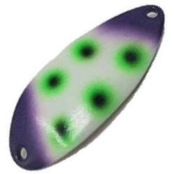 Acme Little Cleo UV Glow Casting Spoon - Glow Grape Ape 3 Hook