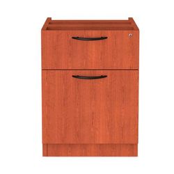 Alera Valencia Series 3/4 Box/File Pedestal, 15.63w x 20.5d x 19.25h, Medium Cherry (ALEVA552222MC)