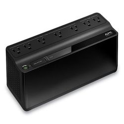 APC BN650M1 Back-UPS 650 VA Battery Backup System, 7 Outlets, 650 VA, 490 J (SEUBVN650M1)